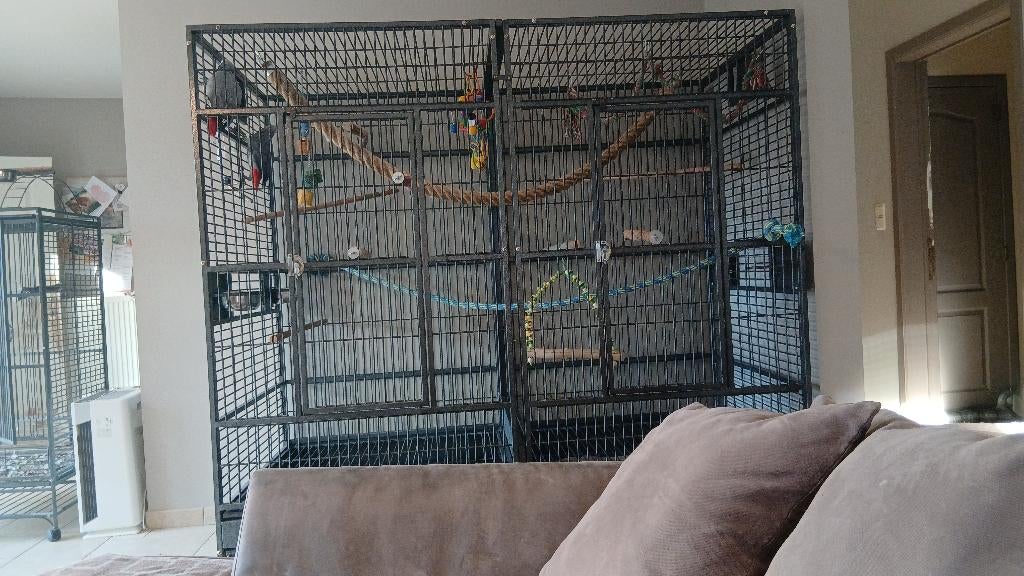 Villa Amalia dubbele papagaaienkooi, Dieren en Toebehoren, Ophalen, Zo goed als nieuw