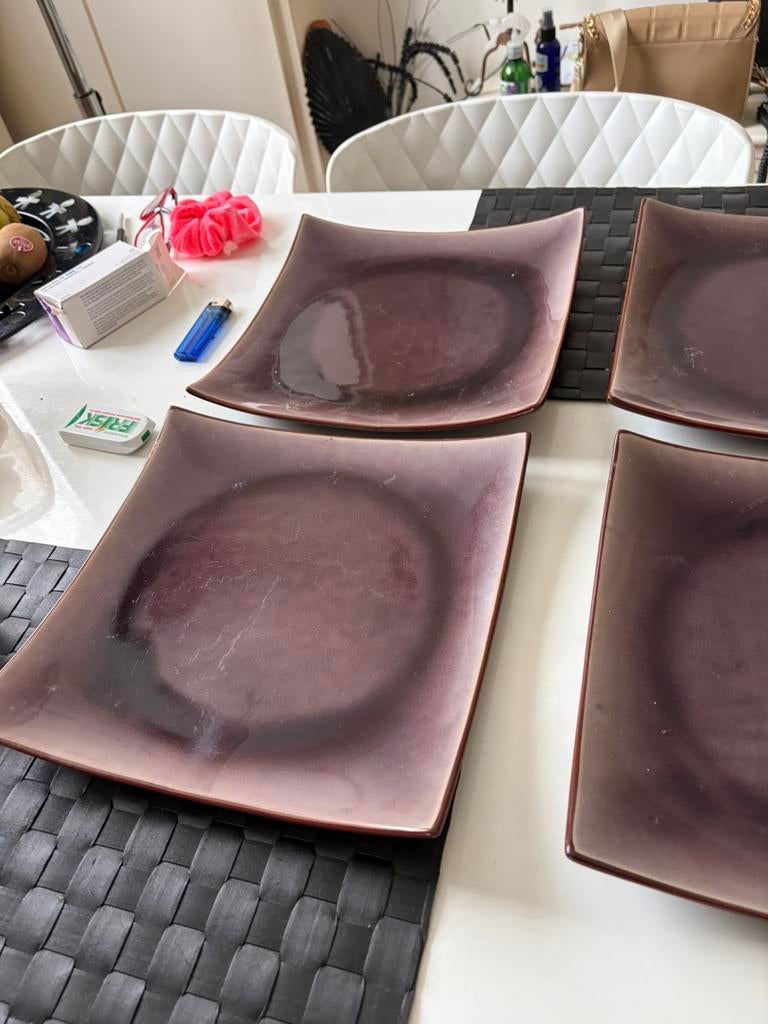 4 assiettes maison du monde, Maison & Meubles, Enlèvement ou Envoi, Comme neuf