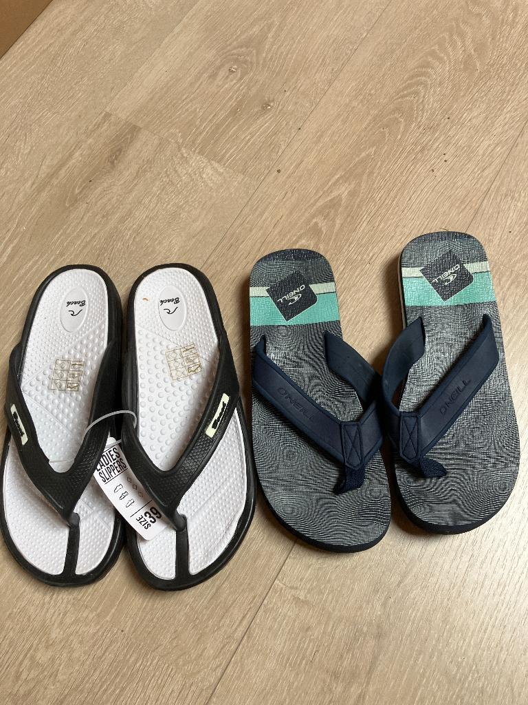 Slippers 39, Enlèvement ou Envoi, O Neill en Beach, Comme neuf, Sandales de bain