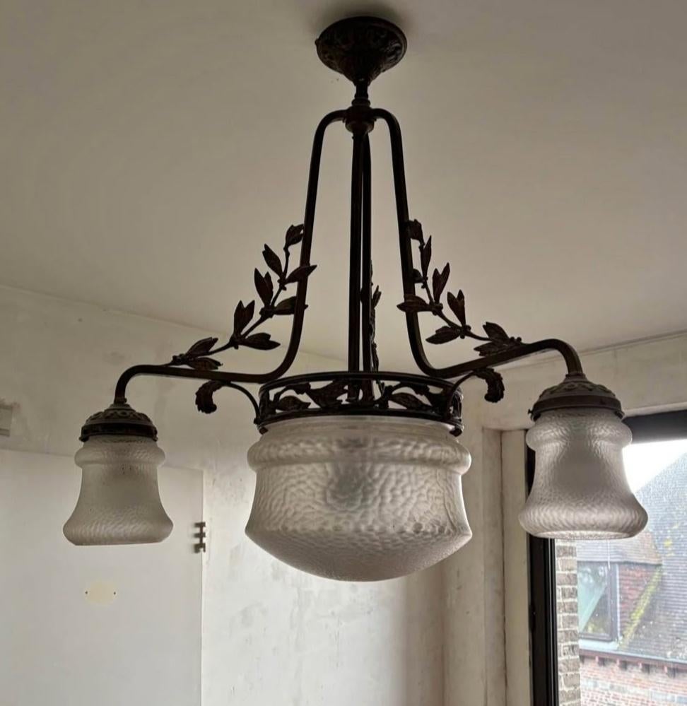 Art deco/ nouveau - luster, Antiek en Kunst, Ophalen