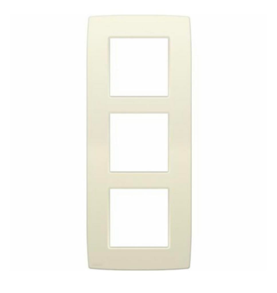 Plaque de recouvrement triple verticale 60MM Niko cream, Bricolage & Construction, Enlèvement ou Envoi, Neuf, Autres types