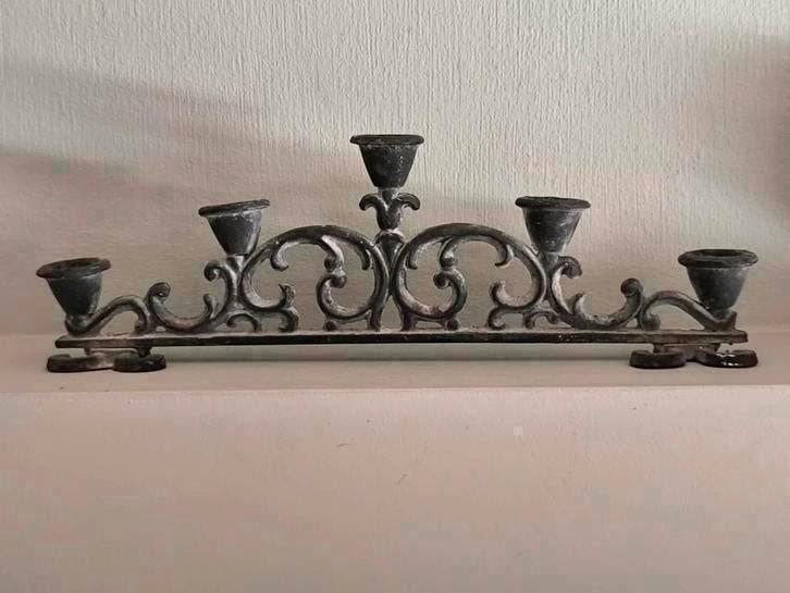 Gietijzeren kandelaar, Ophalen of Verzenden