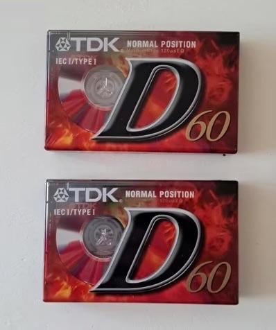TDK D60 ongeopend sealed (2 stuks), Cd's en Dvd's, Cassettebandjes, 2 t/m 25 bandjes, Overige genres, Ophalen of Verzenden, Nieuw in verpakking