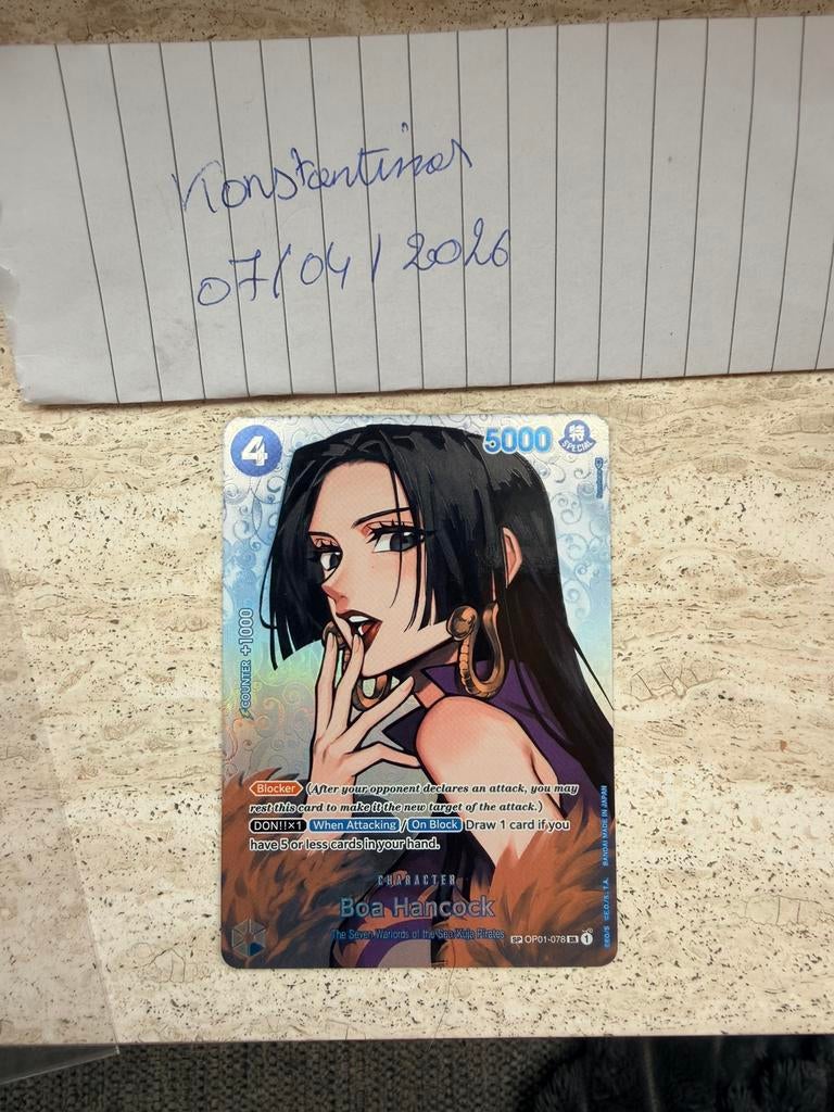 Op1-078 boa hancock, CD & DVD, Vinyles | Rock, Enlèvement, Comme neuf