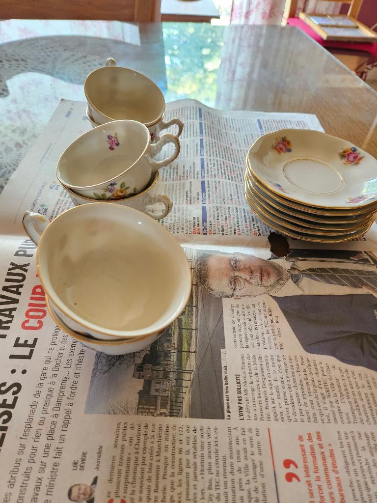 6 tasse et sous tasse, Ophalen