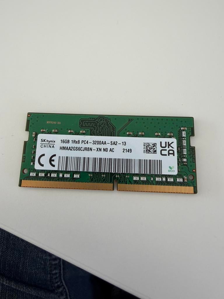 16gb ram ddr4 3200 hynix, Computers en Software, RAM geheugen, Ophalen, Zo goed als nieuw, DDR4