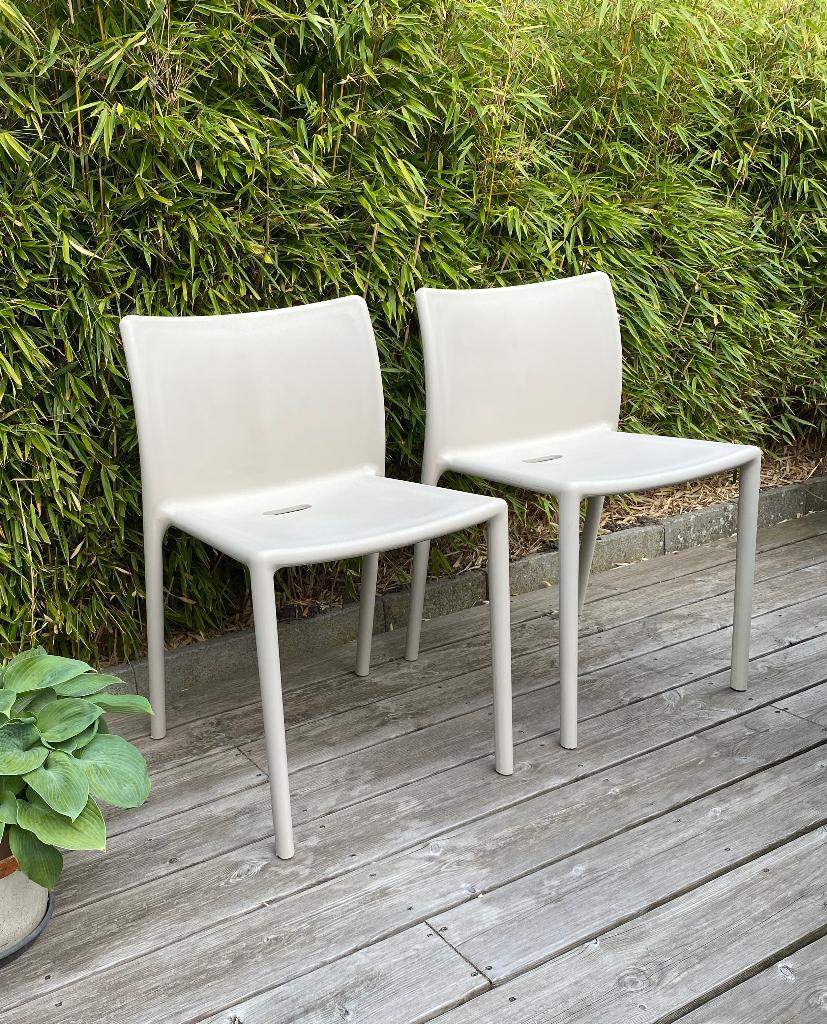 (Tuin)stoel “Air Chair” door designer Jasper Morrison, Ophalen, Gebruikt, Kunststof, Stapelbaar