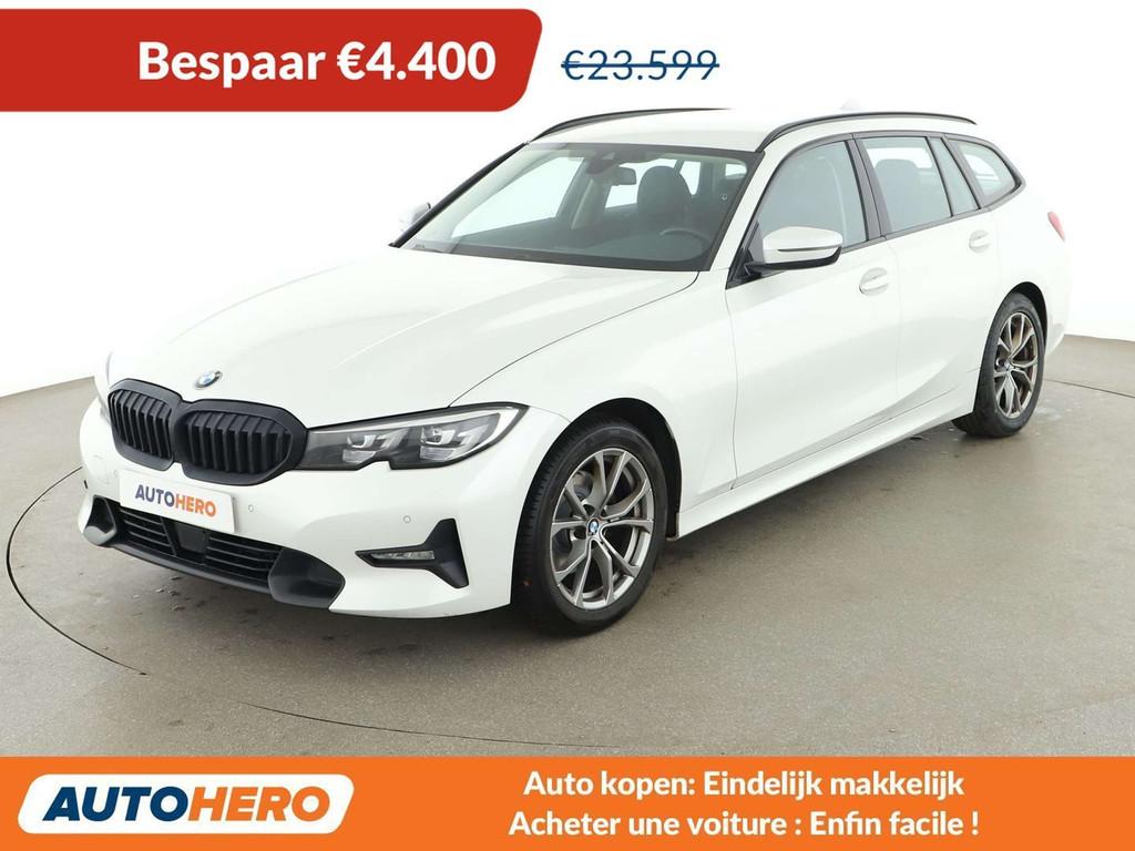 BMW 3 Serie 320 320d Sport Line (bj 2020, automaat), Auto's, Achterwielaandrijving, Start-stop-systeem, Wit, 5 deurs