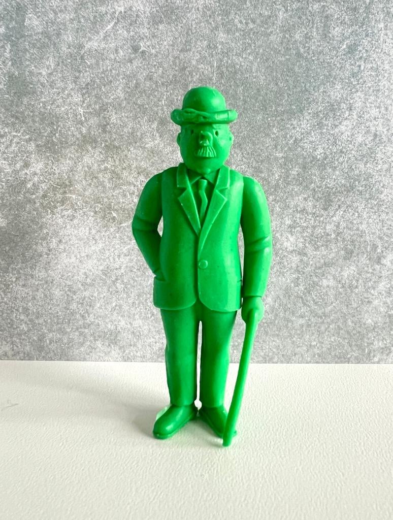 Figurine Dupond vert - Tintin Esso 1973, Verzamelen, Stripfiguren, Gebruikt, Beeldje of Figuurtje, Kuifje, Ophalen of Verzenden