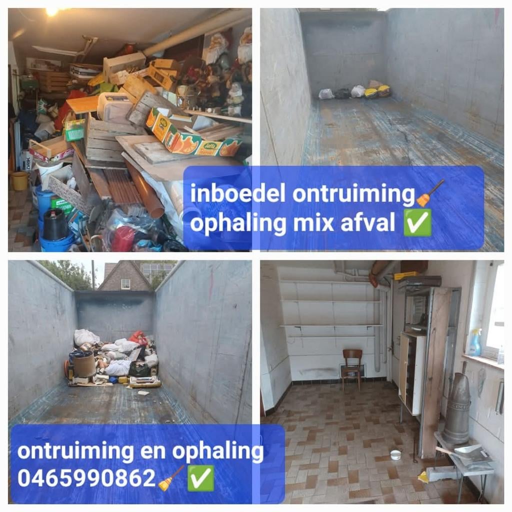 Inboedel ontruiming ophaling bouw mix afval ️, Immo, Antwerpen (stad)