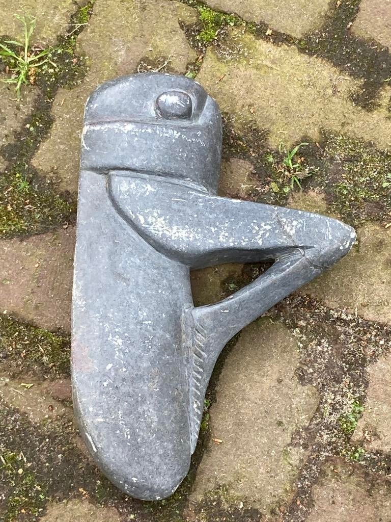 Hardstenen tuinbeeld, Tuin en Terras, Ophalen, Gebruikt, Steen, Dierenbeeld