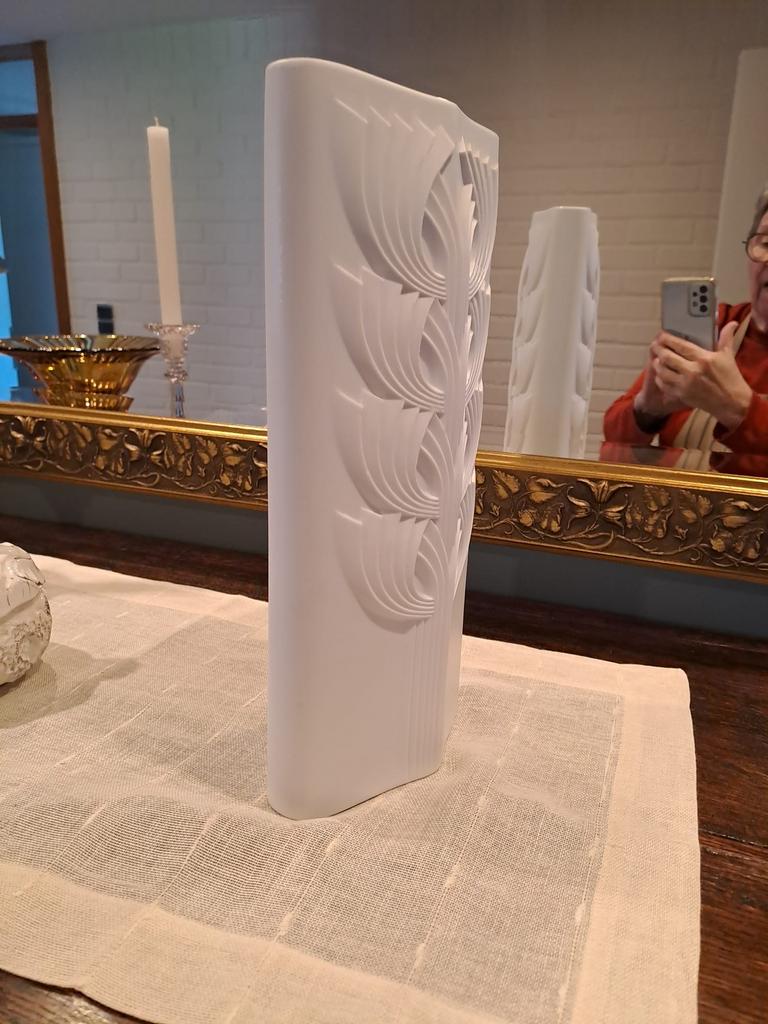 Unieke antieke vaas witte biscuit, Antiek en Kunst, Ophalen of Verzenden