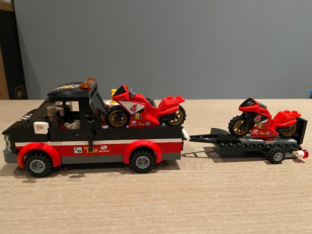 lego 60084 racing bike trnasporter, City, Lego, Ophalen of Verzenden, Zo goed als nieuw