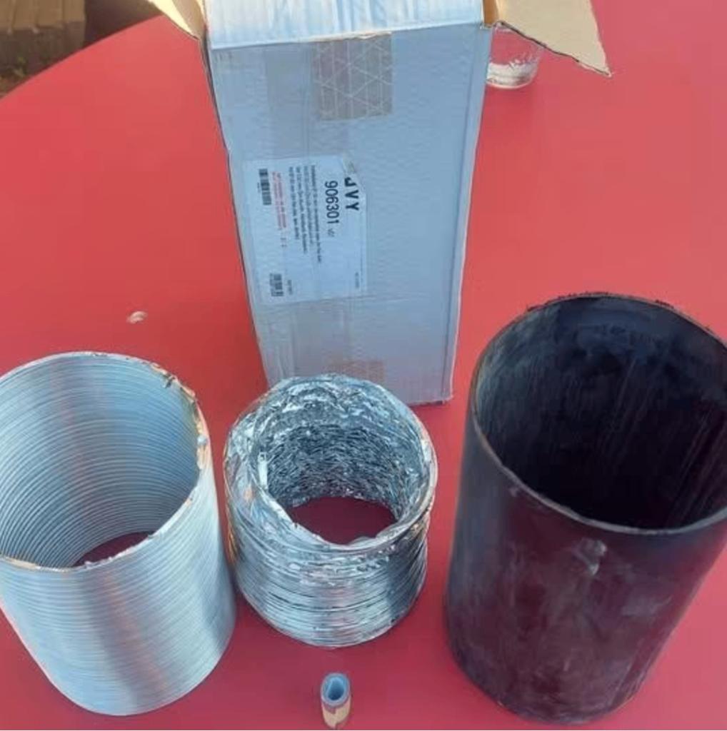 Ronde flexibele dampkapkanalen diameter 150mm, Doe-het-zelf en Bouw, Ophalen, Zo goed als nieuw