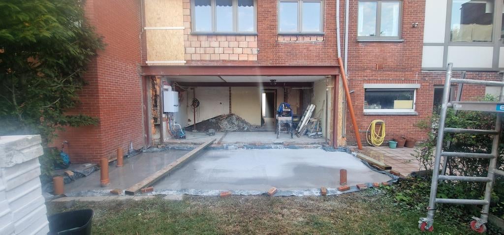 Draagmuur afbreken  en poutrel plaatsen.0465784727, Bricolage & Construction, Enlèvement ou Envoi, Bois