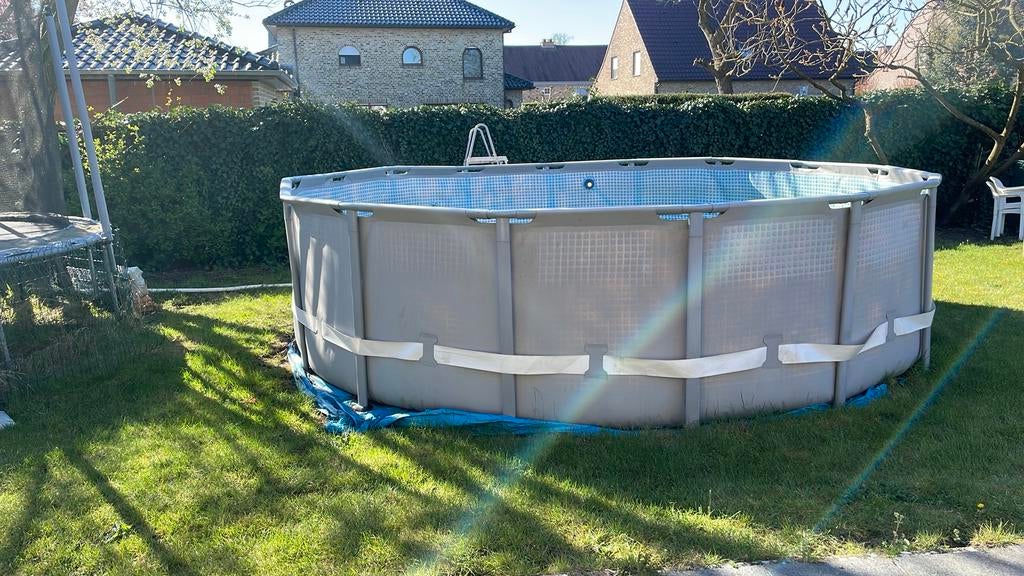 Zwembad intex 488cmx122cm en toebehoren, Tuin en Terras, Ophalen, Zo goed als nieuw