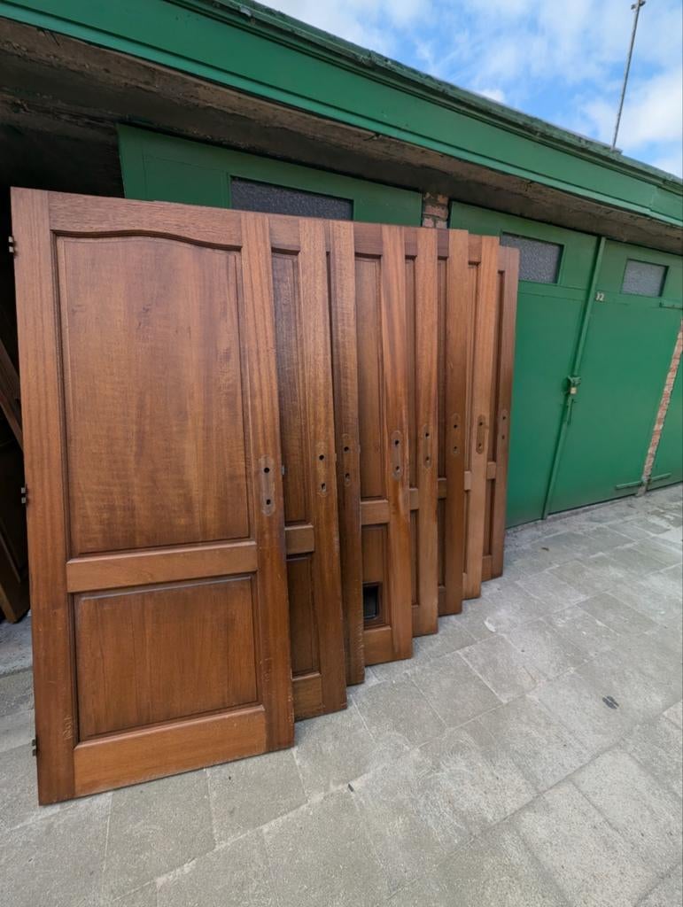 Portes intérieures en chêne massif avec serrures, charnières, Bricolage & Construction, Enlèvement, Verre, Porte intérieure