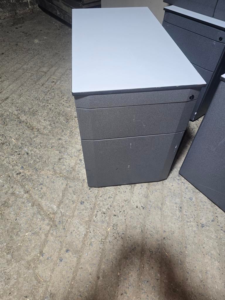 Caisson de bureau métallique 2 tiroirs – très solide, Maison & Meubles, Enlèvement, Métal