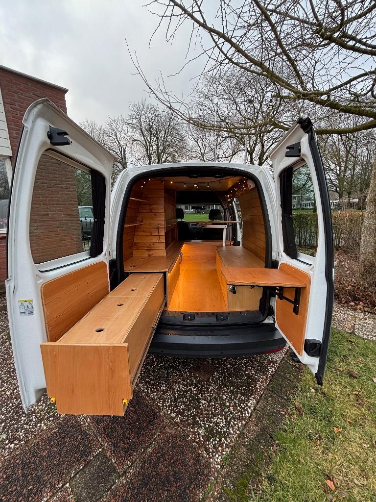 Volkswagen Caddy Maxi Camper 2018 - Zelf omgebouwd  - €9995, Autos, Euro 6, 5 portes, Particulier, 81 kW