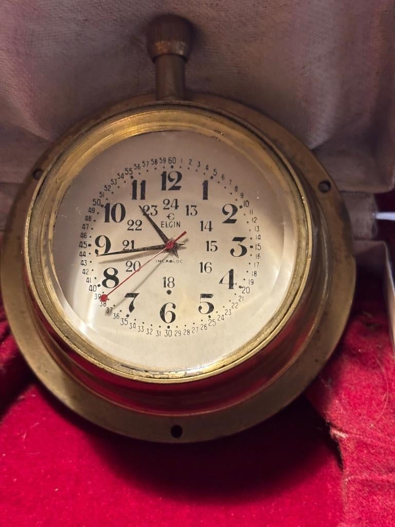 Horloge de voyage Elgin – État exceptionnel avec écrin, Antiquités & Art, Antiquités | Horloges, Enlèvement