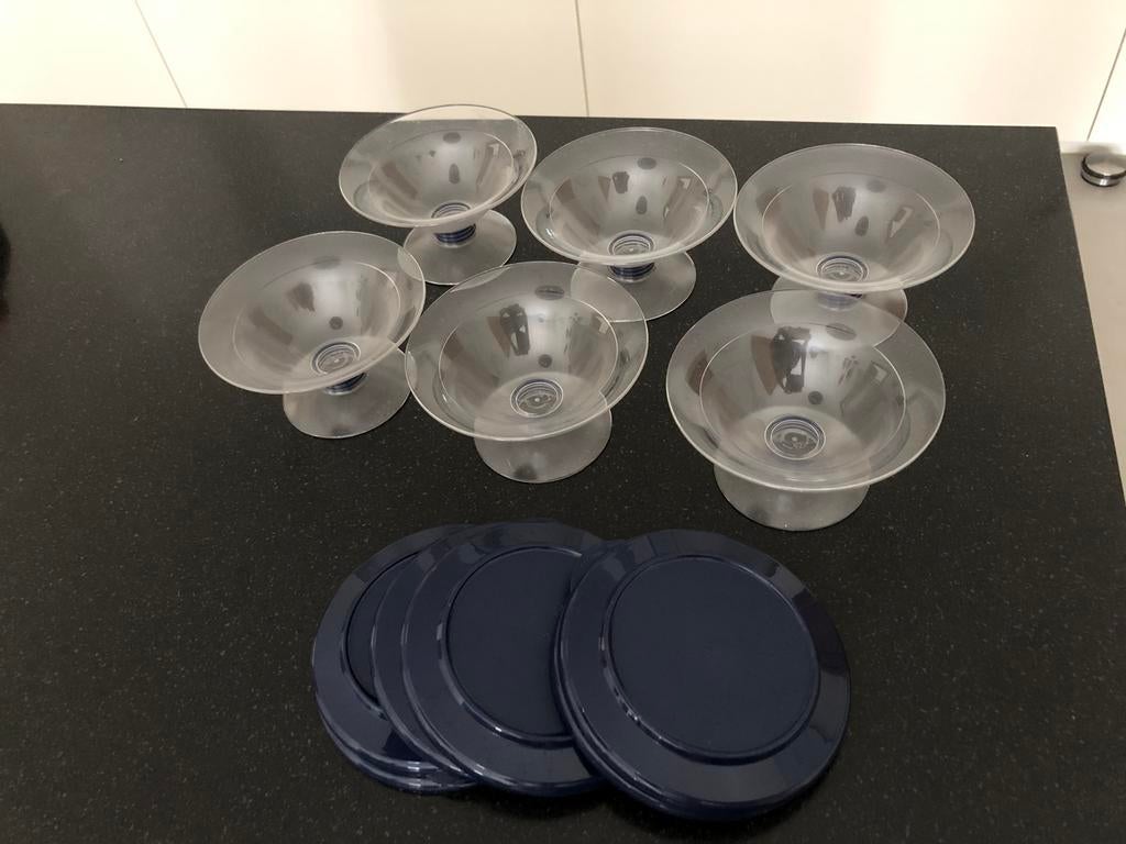 Tupperware desserpotjes met deksel, Huis en Inrichting, Ophalen, Zo goed als nieuw