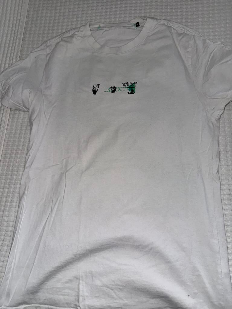 Off white shirt maat m, Kleding | Heren, T-shirts, Ophalen of Verzenden, Zo goed als nieuw, Maat 48/50 (M)