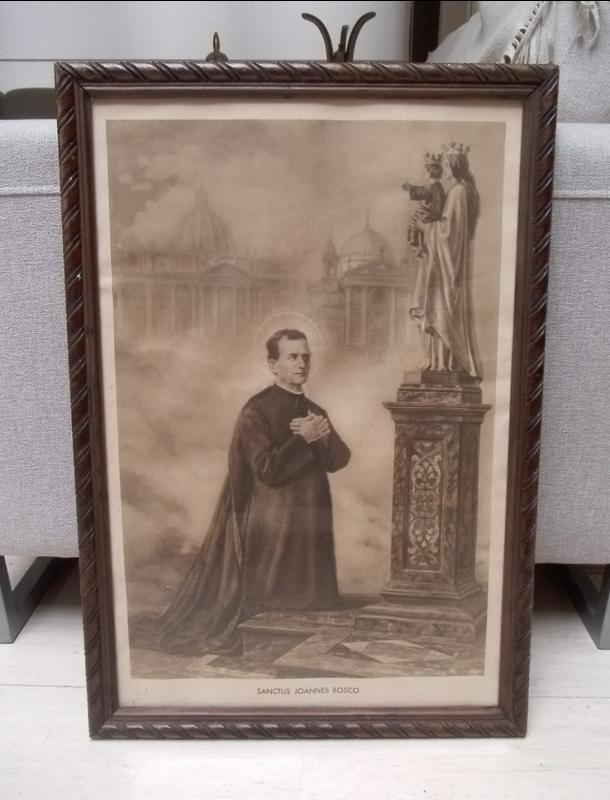 religieuze schilderij Don Bosco, Ophalen