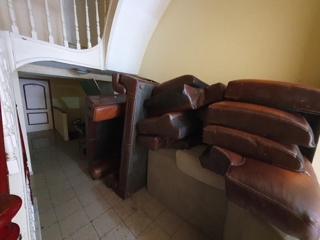 Ensemble Canapés 3p + 2p, Maison & Meubles, Canapés | Salons, Enlèvement, Utilisé, Quatre personnes ou plus, Bois