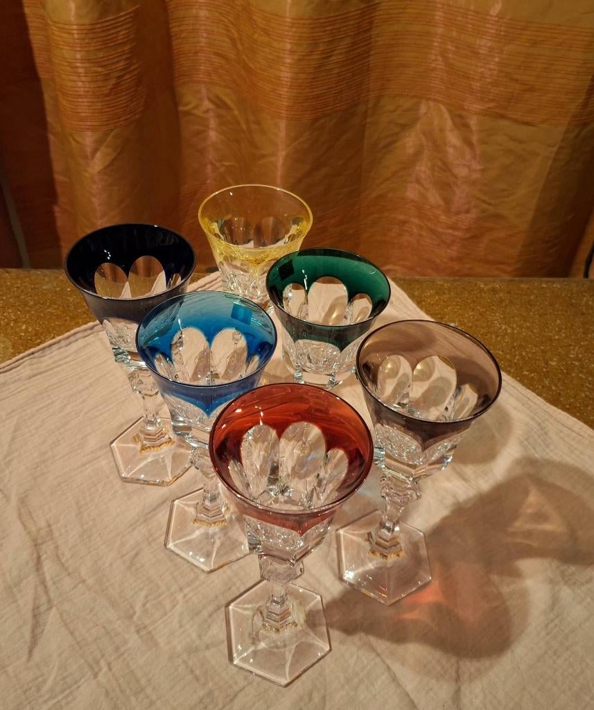 Gekleurde glazen model Chenonceaux en cristal de Sèvres, Ophalen