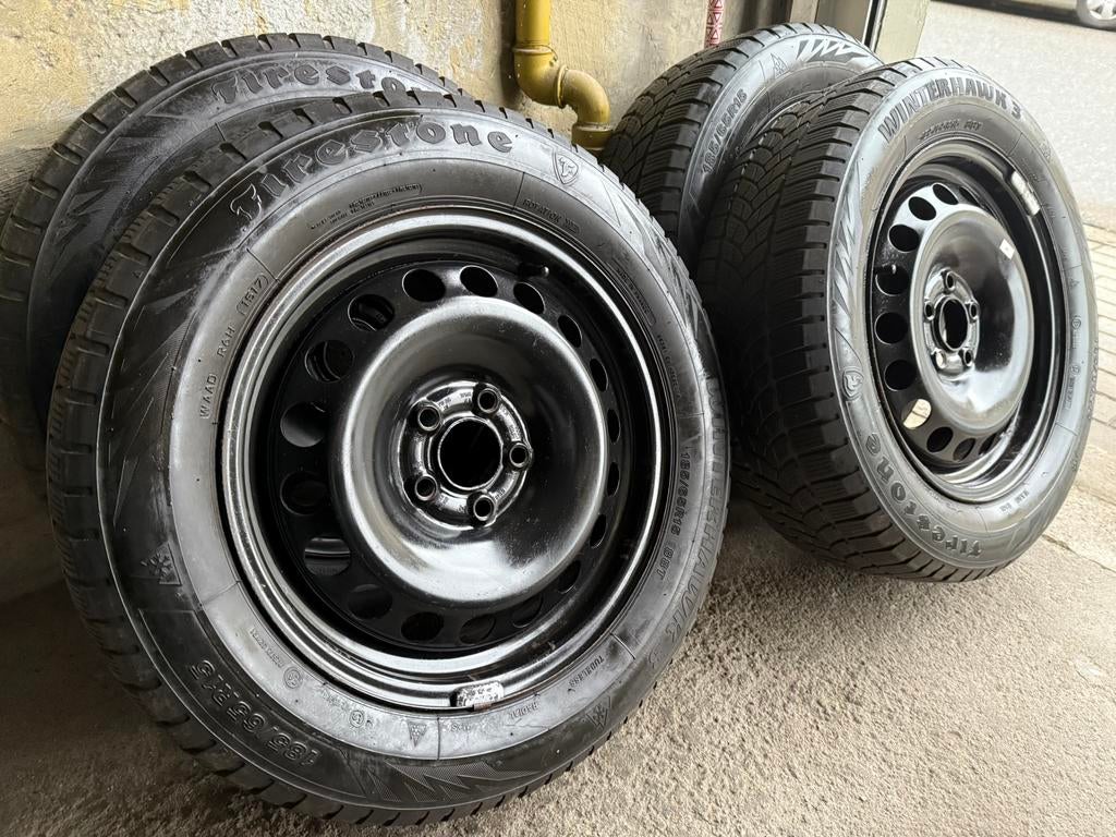 Audi A1 winterkit (apd 2018), 5x100, 57.1, 185 65 15 banden, Auto-onderdelen, Banden en Velgen, Ophalen, Gebruikt, 15 inch, Banden en Velgen