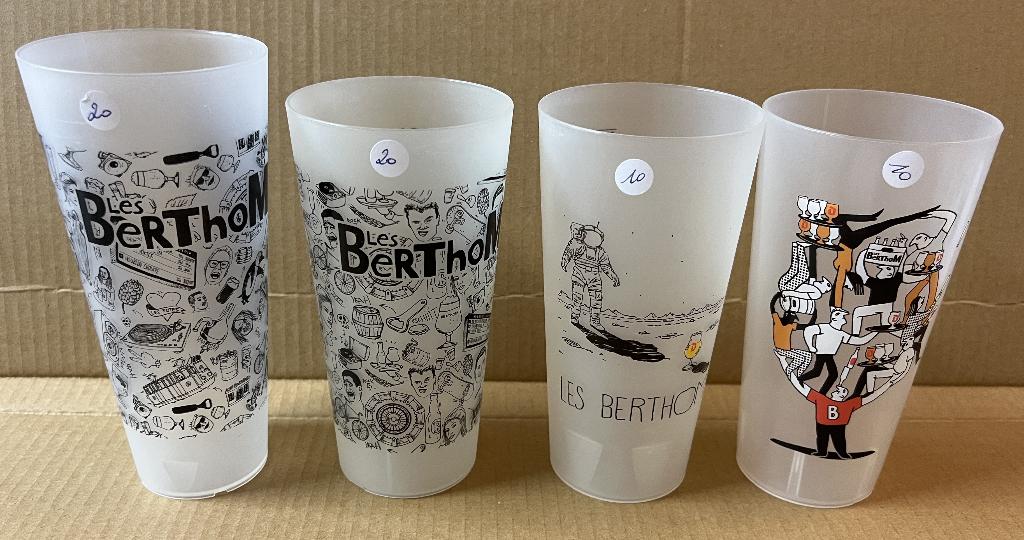 Duvel - Les BerThoM - bekers, Ophalen of Verzenden, Zo goed als nieuw, Glas of Glazen, Duvel