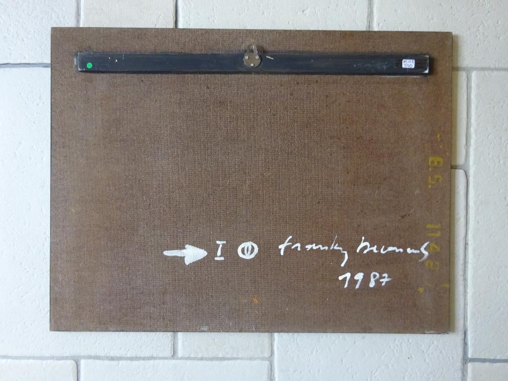 Franky DC, Franky Deconinck, 1987, valse locaties I,  46x60, Antiek en Kunst, Kunst | Schilderijen | Modern, Ophalen of Verzenden