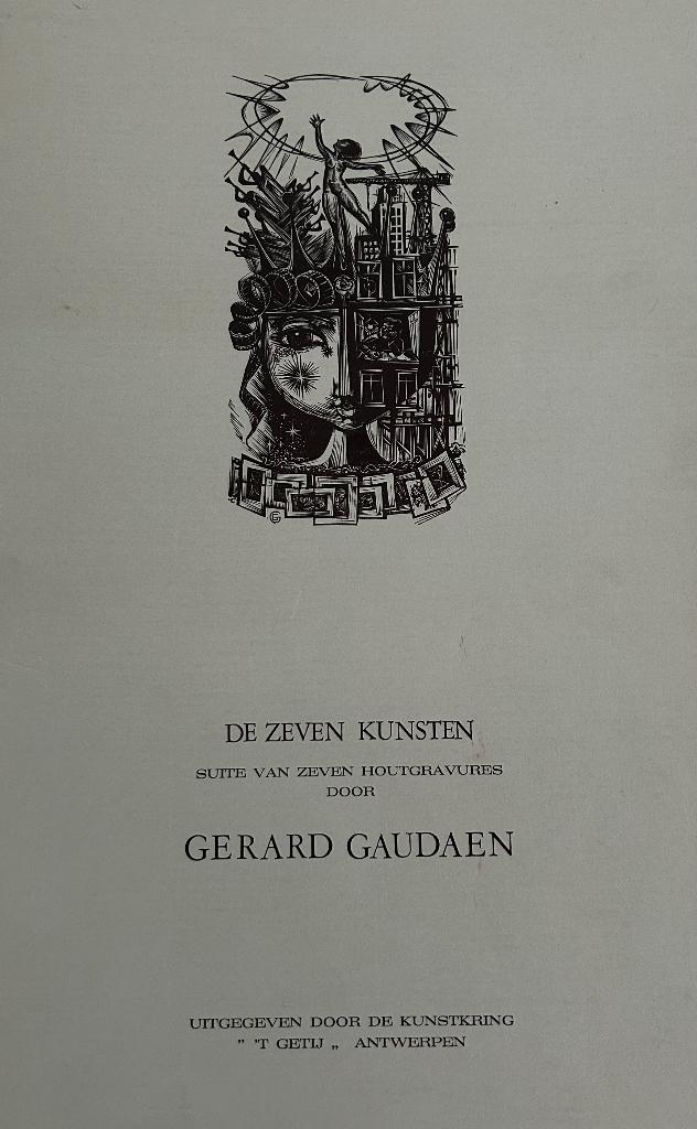 Houtgravure De Zeven Kunsten Gerard Gaudaen, Ophalen