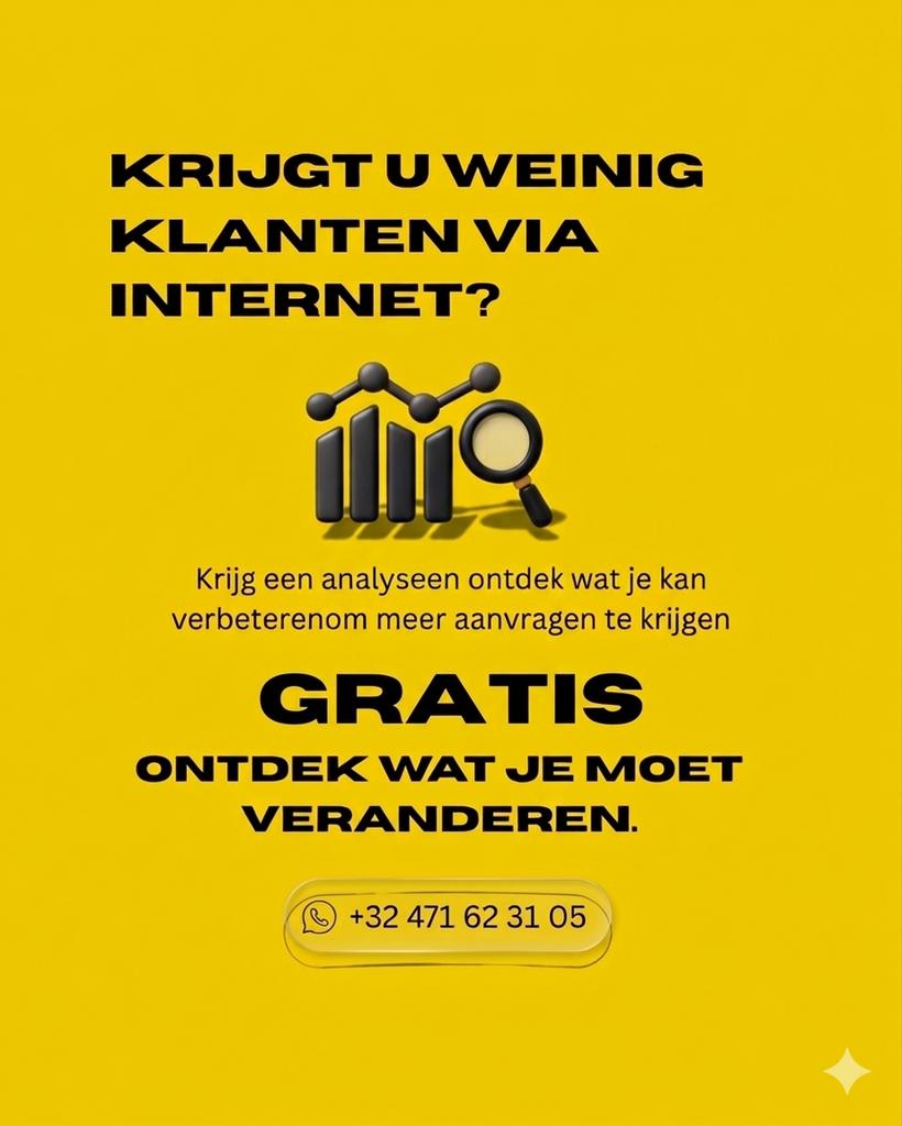 Krijgt u weinig klanten via internet?, Zakelijke goederen, Stock en Retail | Partijen goederen, Ophalen