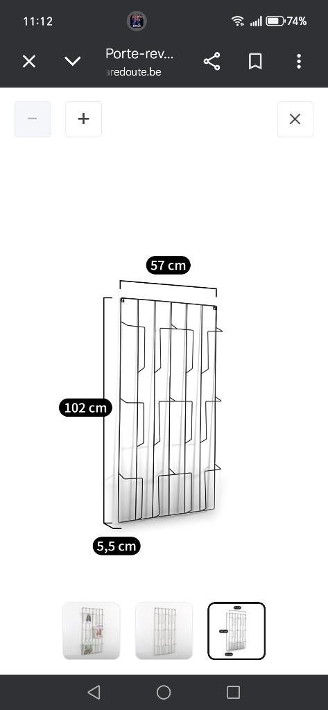 Magazine houder, Huis en Inrichting, Woonaccessoires | Krantenbakken en Lectuurbakken, Ophalen, Zo goed als nieuw