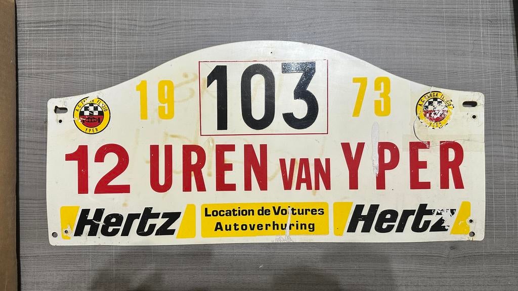 12 Uren van Yper 1973 rallyplaat, Enlèvement ou Envoi
