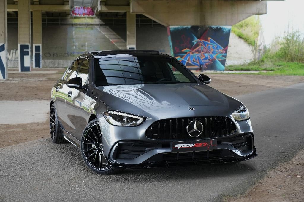 Prachtige Mercedes C180 Berline (AMG-KIT) Vol opties!, Auto's, 4 cilinders, Leder, Bedrijf, 5 deurs