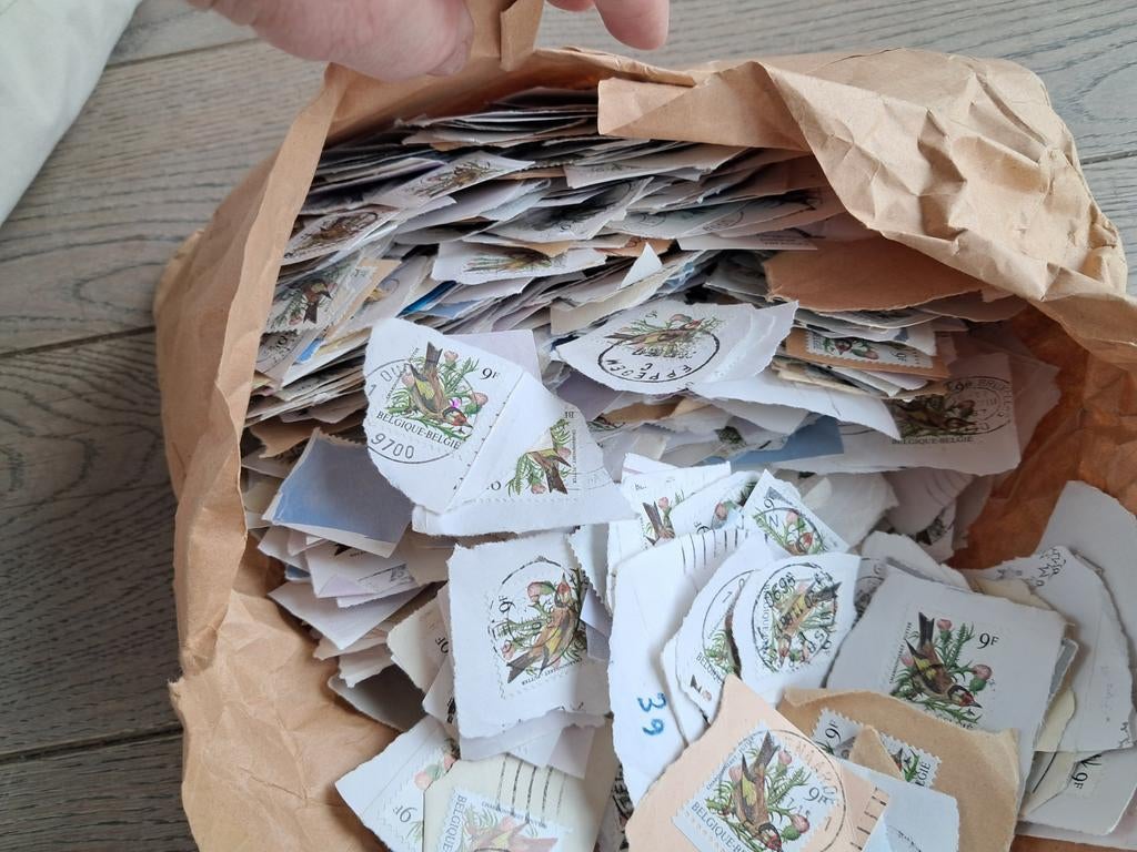 Lot Belgische postzegels met putters 9 fr. allemaal dezelfde, Postzegels en Munten, Postzegels | Europa | België, Ophalen of Verzenden