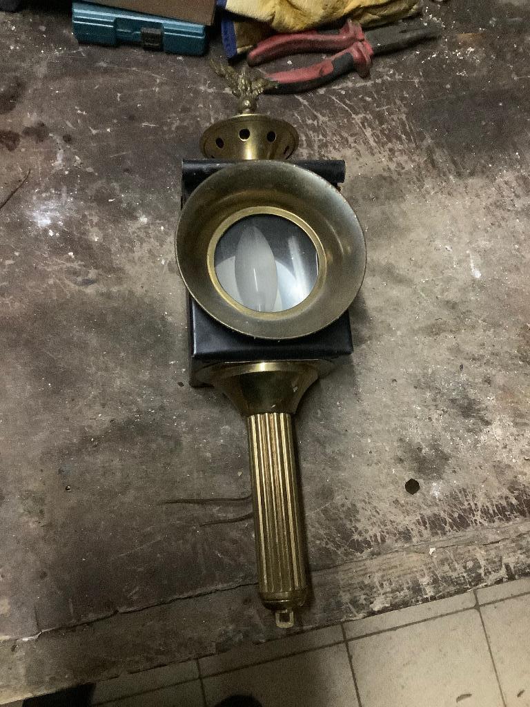 Wandlamp adelaar treinlamp, Ophalen of Verzenden