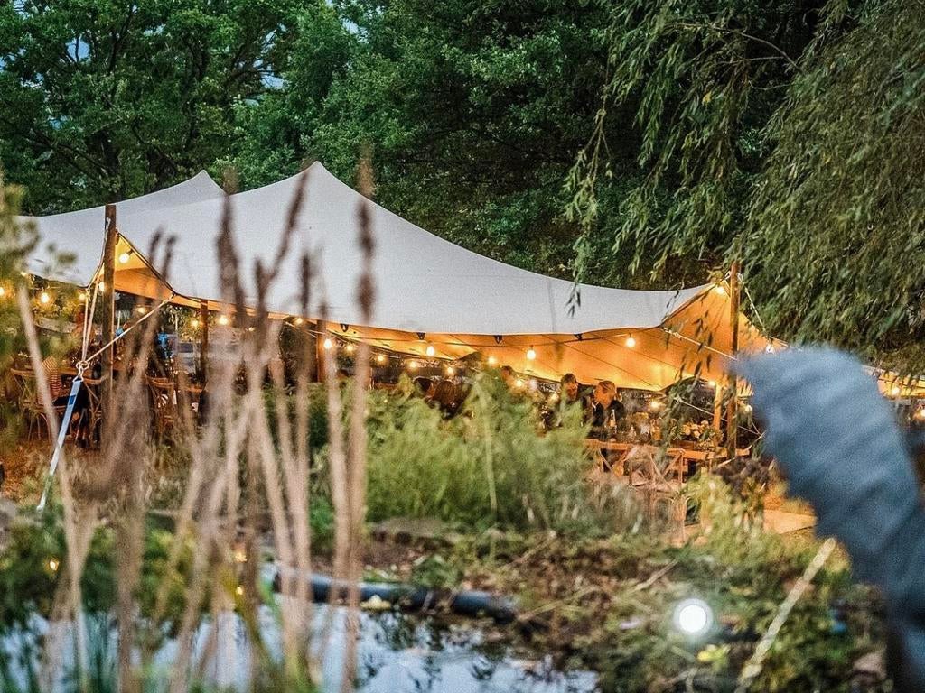 STRETCHTENT HUREN - incl installatie, Hobby en Vrije tijd, Verzenden