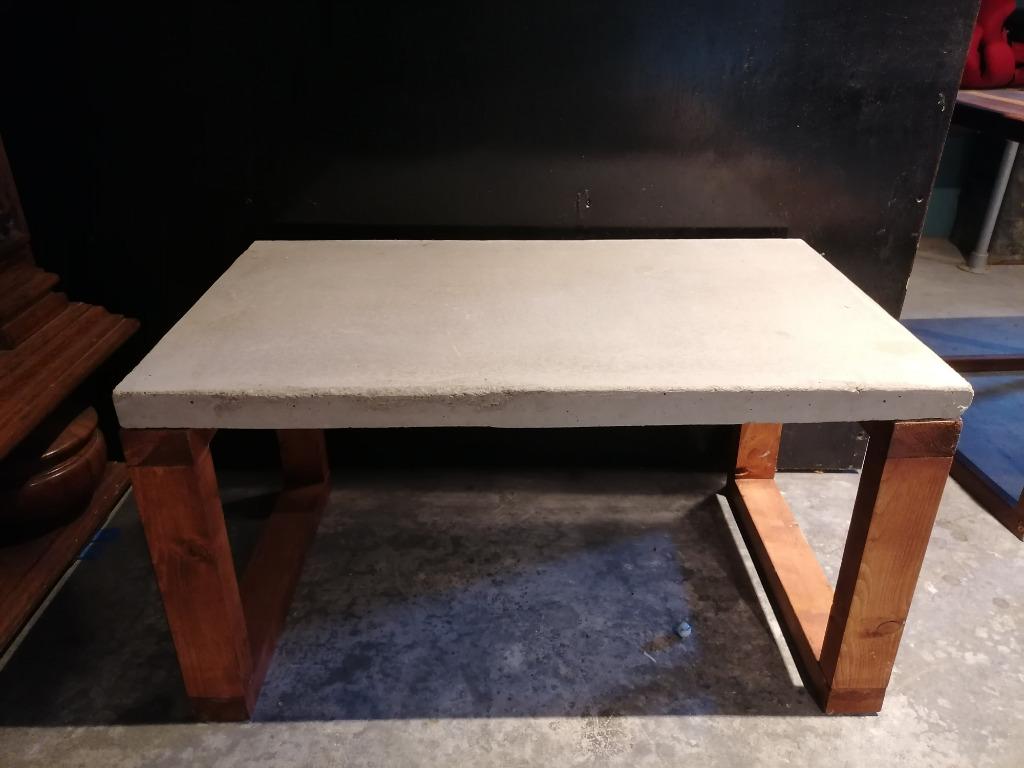 Betonnen bijzettafel industriele look, Ophalen, Nieuw, 55 tot 75 cm, Industrieel