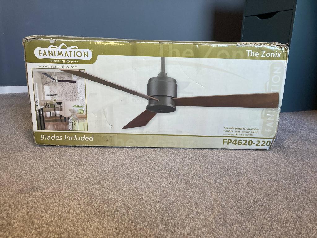 Fanimation Zonix SN – Design plafondventilator – Nieuw, Electroménager, Ventilateurs, Enlèvement, Neuf, Ventilateur de plafond