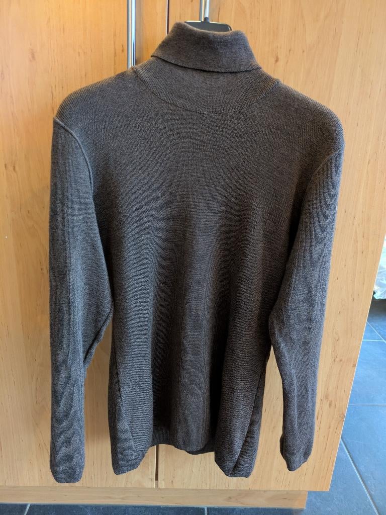 Trui zuivere zachte wol, Bruin, Ophalen of Verzenden, Zo goed als nieuw, ANDERE