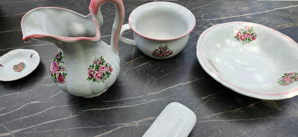 Antiek servies  delfts setje met authentieke stempel, Antiek en Kunst, Ophalen of Verzenden