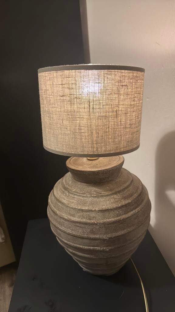 Lampe à poser style bohème / céramique – 25€, Ophalen, Gebruikt, Minder dan 50 cm