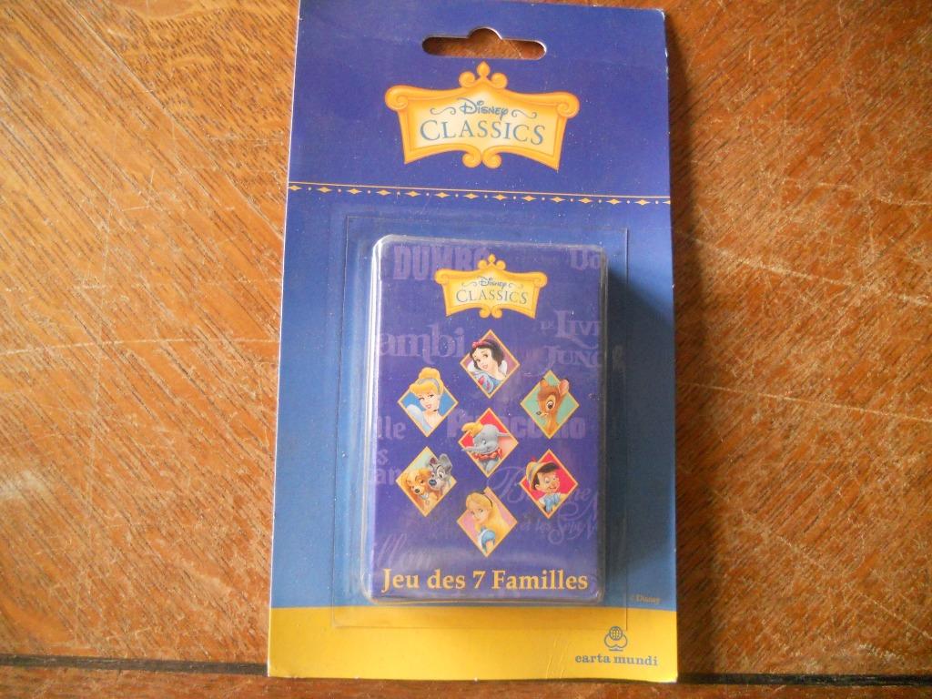 disney classics : jeu des 7 familles, Trois ou quatre joueurs, Enlèvement ou Envoi, Neuf, Carta mundi