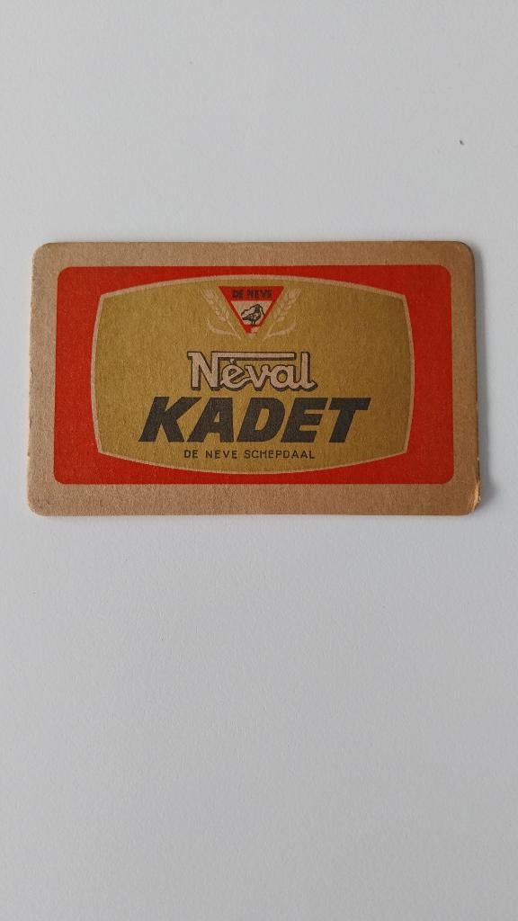 Tapis à bière Neval Kadet De Neve Schepdaal (gueuze), Enlèvement ou Envoi, Utilisé, Sous-bock