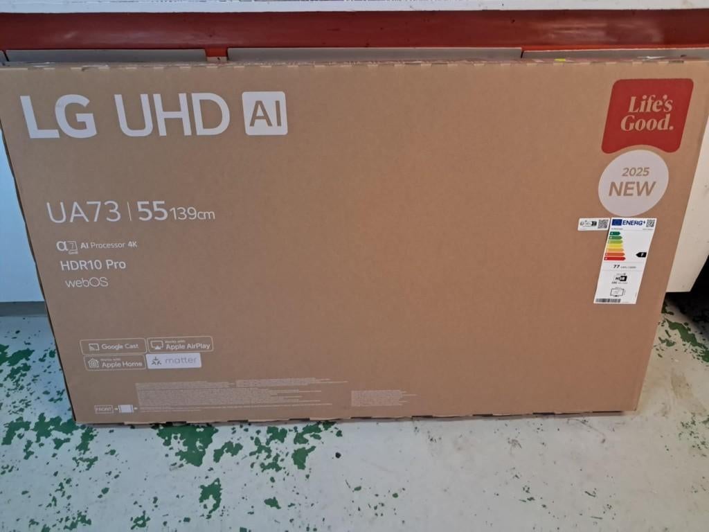 Televisie te koop: LG UA73 55 inch (nieuw), Neuf, Enlèvement, 100 cm ou plus, 4k (UHD)