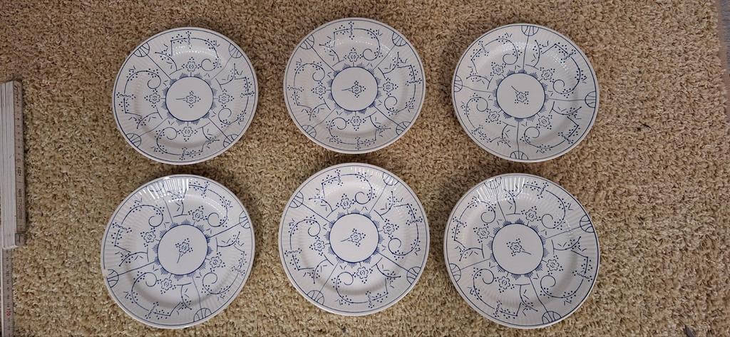 6 assiettes à dessert Boch, Enlèvement ou Envoi, Céramique, Assiettes(s)