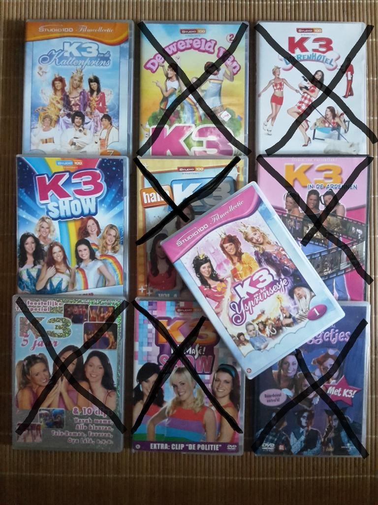 4 Dvd’s van K3 (shows), als nieuw / in prima staat, Alle leeftijden, Ophalen of Verzenden, Zo goed als nieuw, Muziek en Concerten